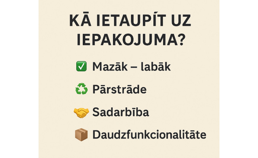 Iepakojuma izmaksu optimizācija mazajiem uzņēmumiem Latvijā Iepakojuma izmaksu optimizācija mazajiem uzņēmumiem Latvijā