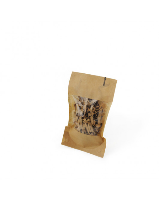 Doypack maisi ar logu 100ml PAP/PET/PE 