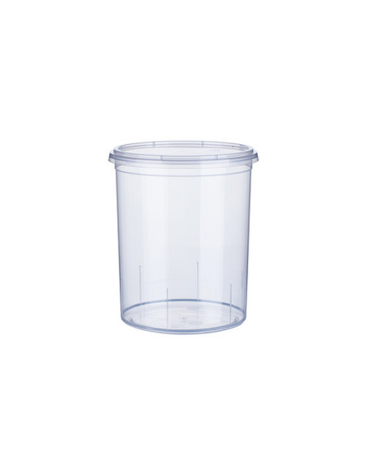 PP trauks apaļš 1000 ml ar vāku