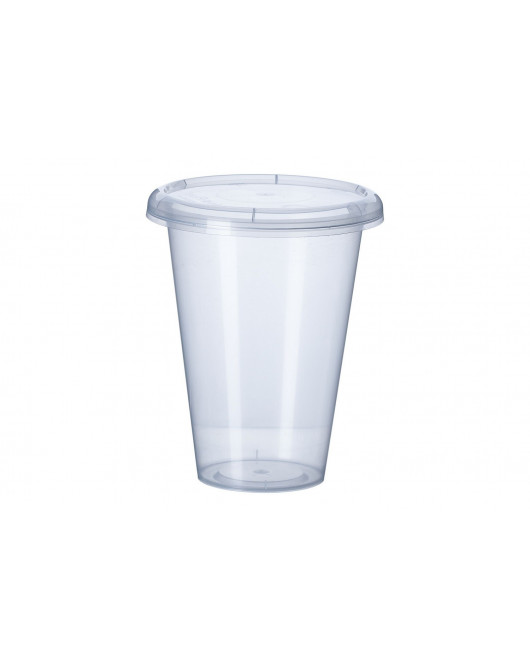 PP trauks apaļš 330 ml ar vāku