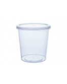 PP trauks apaļš 400 ml ar vāku
