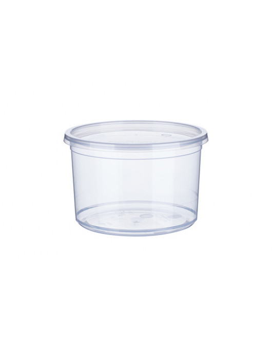PP trauks apaļš 500 ml ar vāku
